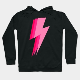 3 pink lightning bolt Hoodie